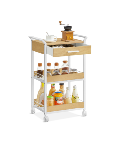 Rolling Utility Cart with Table Top and Handles
