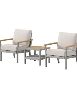 Sencillo Collection - 3 Piece Patio Furniture Set