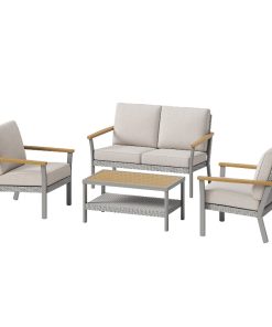 Sencillo Collection - 4 Piece Patio Furniture Set