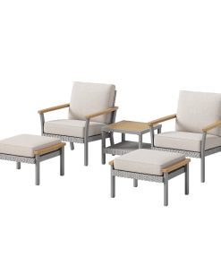 Sencillo Collection - 5 Piece Patio Furniture Set