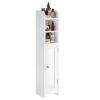 VASAGLE Small Bathroom Storage Corner Floor Cabinet with Door