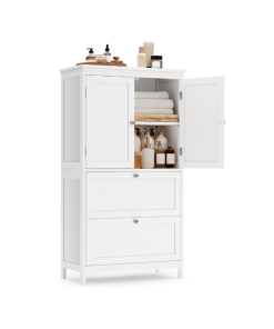Freestanding Cabinet with 2 Drawers and 2 Doors