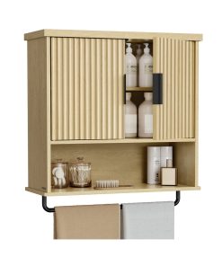 MAXE Collection - Bathroom Cabinet Wall Mounted. Over Toilet Hanging Cabinet