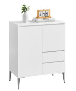 VASAGLE Sideboard. Buffet Cabinet with 2 Drawers. 2 Compartments with Doors and Height Adjustable Shelves
