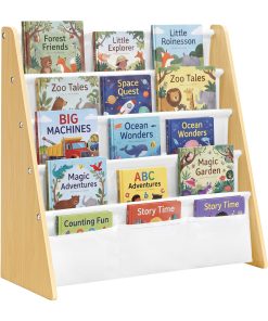 Montessori Toddler Fabric Book Display Rack