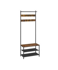 Hall Tree with Bench and Shoe Storage