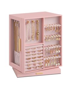 SONGMICS Jewelry Box 360° Rotating. Jewelry Storage Case with 5 Drawers