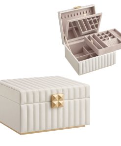 ANAH Collection - 2-Tier Jewelry Box with Mirror