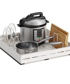 SONGMICS Pull Out Cabinet Organizer. Expandable Carbon Steel Drawers