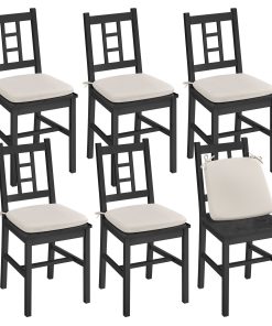 VASAGLE Dining Chairs. Set of 6. Kitchen and Dining Room Chairs. Dinner Chairs