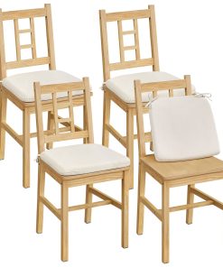 VASAGLE Dining Chairs. Set of 4. Kitchen and Dining Room Chairs. Dinner Chairs
