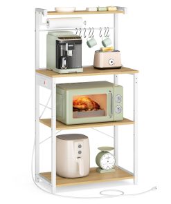 VASAGLE BARNET Collection - Kitchen Bakers Rack with Power Outlet