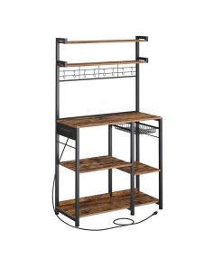Bakers Rack with 4 AC Outlets