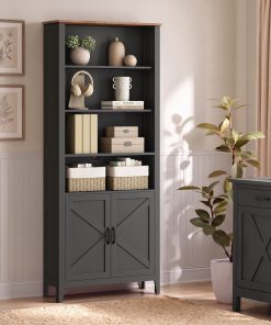 Farmhouse Bookcase with Doors