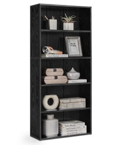VASAGLE Bookshelf. 23.6 Inches Wide. 5-Tier Open Bookcase with Adjustable Storage Shelves. Floor Standing Unit