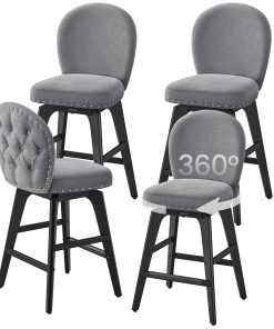 VASAGLE Bar Stools Set of 4