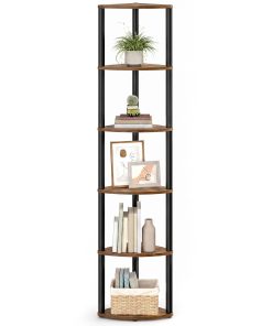 Open corner storage with tool free assembly