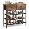 Entryway Storage with Fabric Drawers