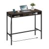 VASAGLE Bar Table. Bar Height Pub Table. Storage Kitchen Dining Table