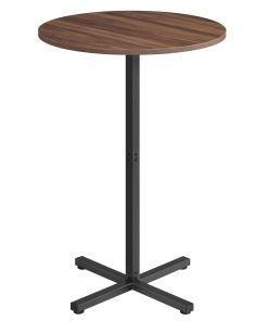 VASAGLE Bar Table. High Top Pub Table with Metal Frame and Cross Base. for 2-3 People. Modern. Easy to Assemble