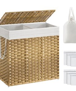 Wicker Laundry Hamper with Lid