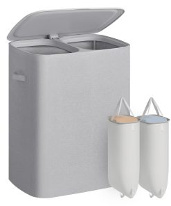 Lidded Divided Laundry Hamper