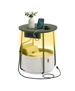 Lilea Collection - Side Table with Charging Station