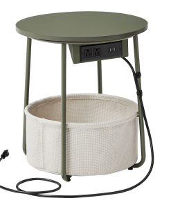 SONGMIC HOME Round Side End Table