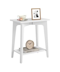Maezo Collection - Side Table. 2-Tier Small Rectangular End Table
