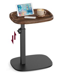 Couch Table. C-Shaped Sofa Side End Table. Bedside Table. Adjustable Height. for Small Spaces
