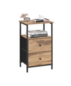 24-Inch Tall End Table with Storage Shelf