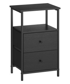 VASAGLE Nightstand. Side Table with 2 Fabric Drawers