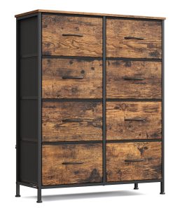 Tall Fabric Bedroom Storage Organizer with 8 Drawers