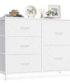 SONGMICS 5 Drawer Dresser for Bedroom. 38.9 x 11.8 x 29.4 Inch