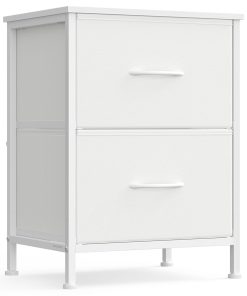 Modern nightstand with drawers for bedroom