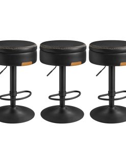 VASAGLE EKHO Collection - 360° Swivel Bar Stools Set of 3