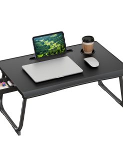 Foldable Lap Desk. Portable Bed Desk Table Tray w/Cup Holder Tray