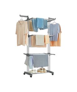 4-Tier Rolling Clothes Drying Rack Stand