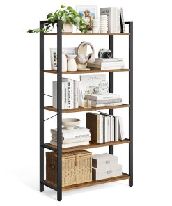 5-Tier Storage Rack with Steel Frame