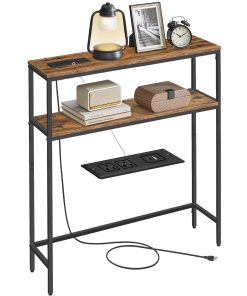 VASAGLE Console Table with Power Outlet