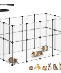 SONGMICS Clear Pet Playpen