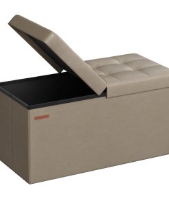 Mazie Collection - Storage ottoman bench and footstool with hidden compartment