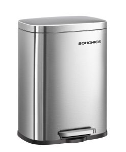 Steel pedal bin with soft close lid and inner bucket