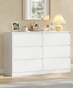 Modern bedroom dresser with storage drawers