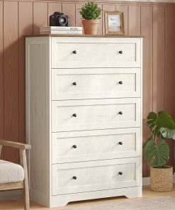 Wood Dresser with Spacious Drawer Storage