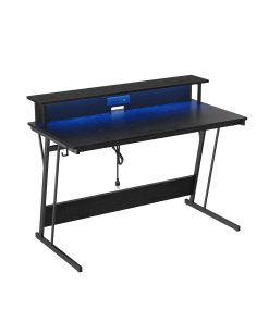 LED Gaming Desk with Monitor Stand