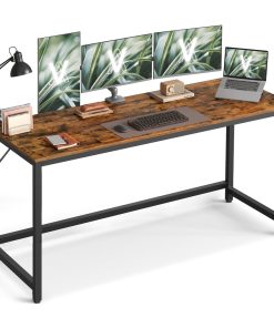 Particleboard gaming table with steel frame for home office