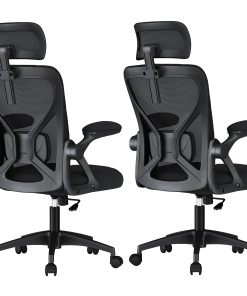 VASAGLE Ergonomic Mesh Office Chairs with Adjustable Lumbar Support and Headrest