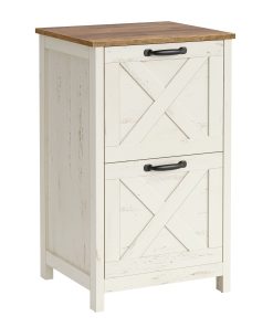Farmhouse File Cabinet with Barn Door