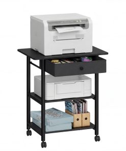 Move Office Supplies Easily with a Rolling Printer Stand